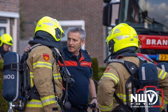 Brand in slaapkamer van woning aan de Passestraat snel geblust, oorzaak van de brand is onbekent. - &copy; NWVFoto.nl